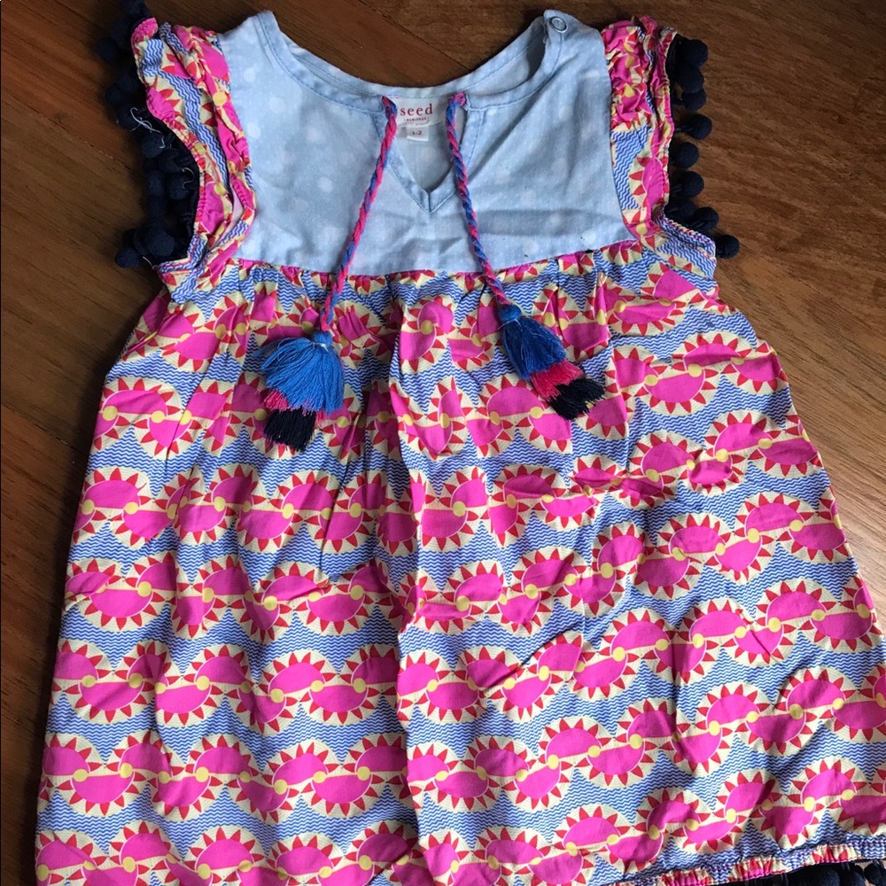Seed heritage dress for kids 1-2 years old